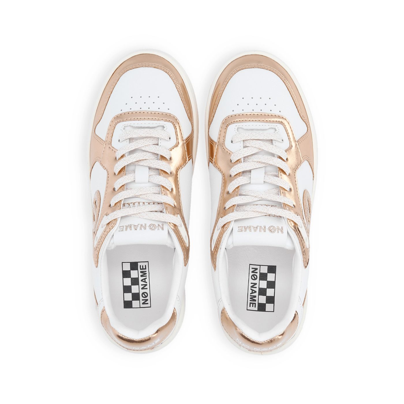 KELLY SNEAKER - GRAIN/METALLIC - WHITE/COPPER